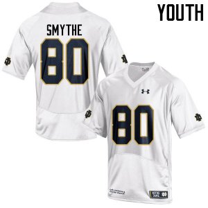 Notre Dame Fighting Irish Youth Durham Smythe #80 White Under Armour Authentic Stitched College NCAA Football Jersey QHJ3499GL